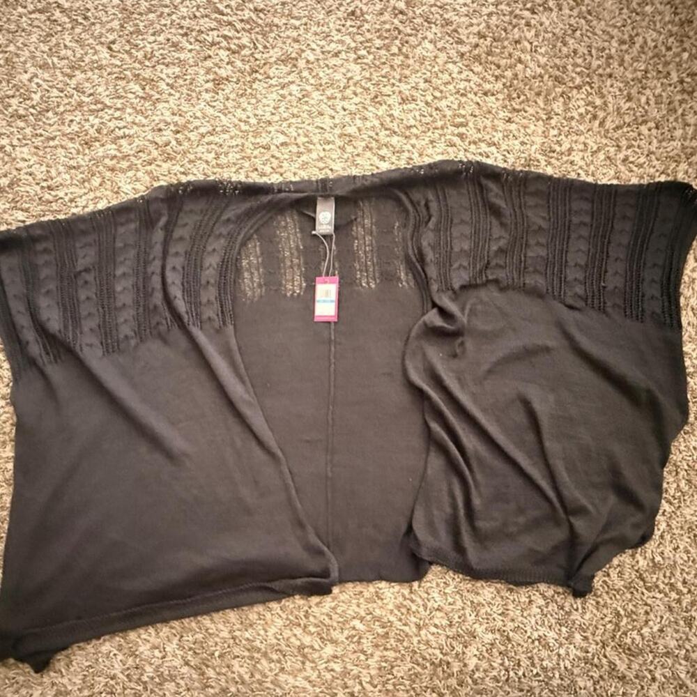 Vince camuto black knit sweater